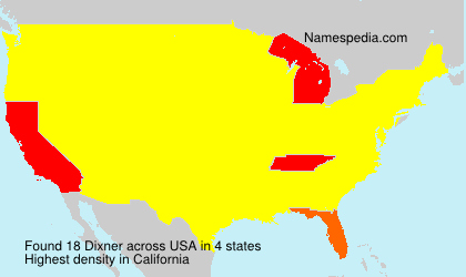 Surname Dixner in USA Surname Dixner in USA