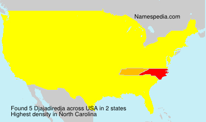 Surname Djajadiredja in USA