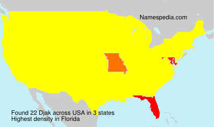 Surname Djak in USA