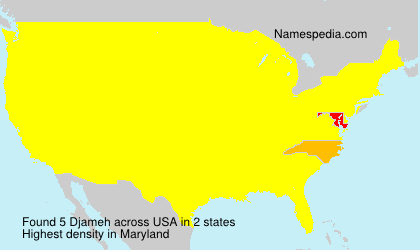 Surname Djameh in USA Surname Djameh in USA