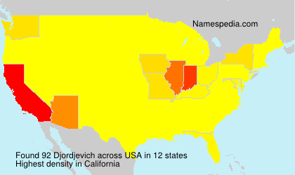 Surname Djordjevich in USA Surname Djordjevich in USA