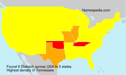 Surname Dlabach in USA