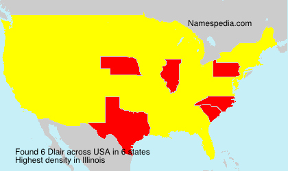 Surname Dlair in USA