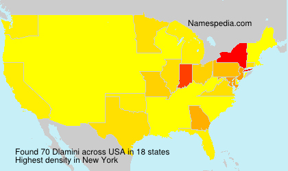 Surname Dlamini in USA
