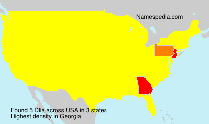 Surname Dlia in USA Surname Dlia in USA