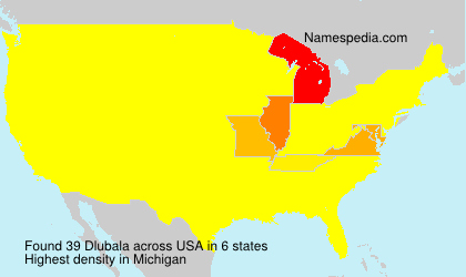 Surname Dlubala in USA