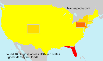 Surname Dlugose in USA