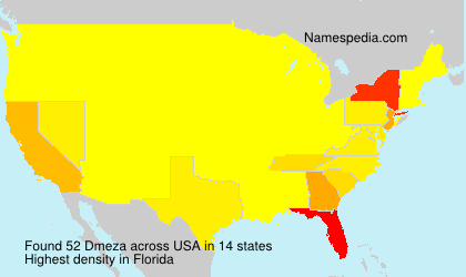 Surname Dmeza in USA