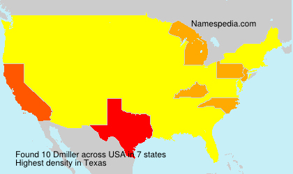 Surname Dmiller in USA