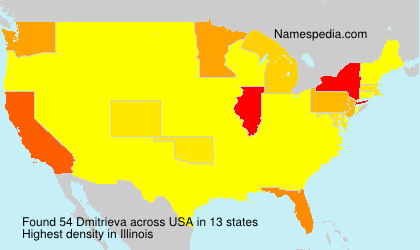 Surname Dmitrieva in USA