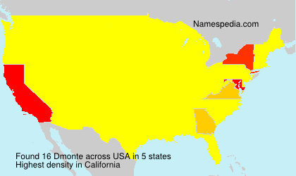 Surname Dmonte in USA