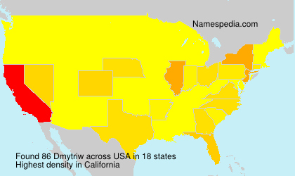 Surname Dmytriw in USA Surname Dmytriw in USA