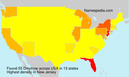 Surname Dmytrow in USA Surname Dmytrow in USA