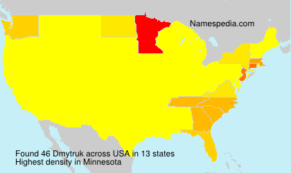 Surname Dmytruk in USA