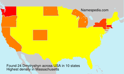 Surname Dmytryshyn in USA