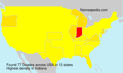 Surname Doades in USA Surname Doades in USA