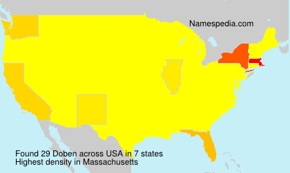 Surname Doben in USA Surname Doben in USA