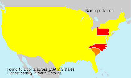 Surname Dobritz in USA Surname Dobritz in USA