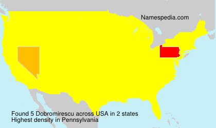 Surname Dobromirescu in USA Surname Dobromirescu in USA