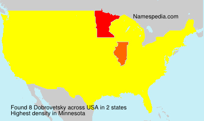 Surname Dobrovetsky in USA Surname Dobrovetsky in USA