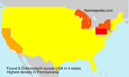 Surname Dobrovolschi in USA