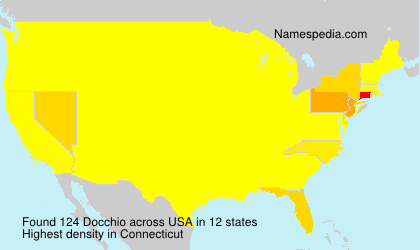 Surname Docchio in USA Surname Docchio in USA