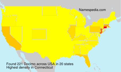 Surname Docimo in USA Surname Docimo in USA