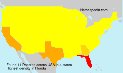 Surname Dockree in USA Surname Dockree in USA