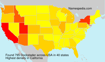 Surname Dockstader in USA Surname Dockstader in USA