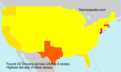 Surname Docwra in USA Surname Docwra in USA