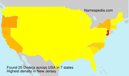 Surname Dodeja in USA Surname Dodeja in USA