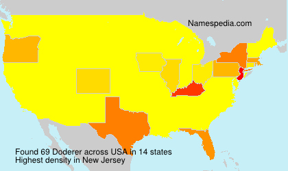 Surname Doderer in USA Surname Doderer in USA