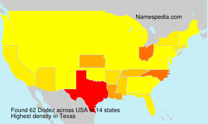 Surname Dodez in USA Surname Dodez in USA