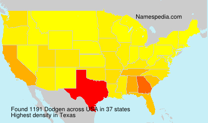 Surname Dodgen in USA Surname Dodgen in USA