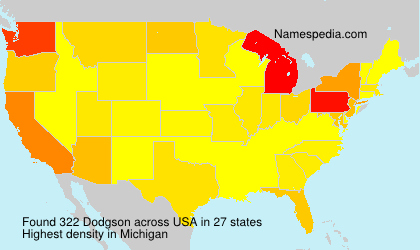 Surname Dodgson in USA Surname Dodgson in USA