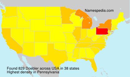 Surname Doebler in USA Surname Doebler in USA