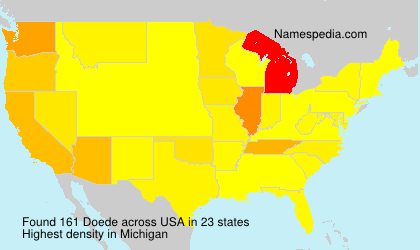 Surname Doede in USA Surname Doede in USA
