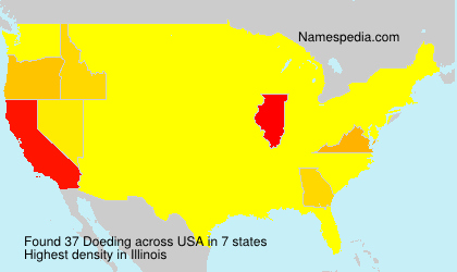 Surname Doeding in USA Surname Doeding in USA