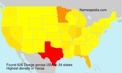 Surname Doege in USA Surname Doege in USA