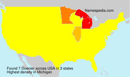 Surname Doenier in USA Surname Doenier in USA