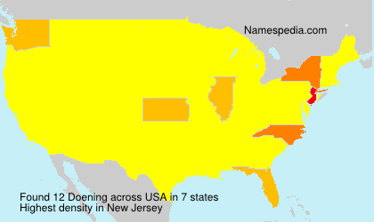 Surname Doening in USA Surname Doening in USA