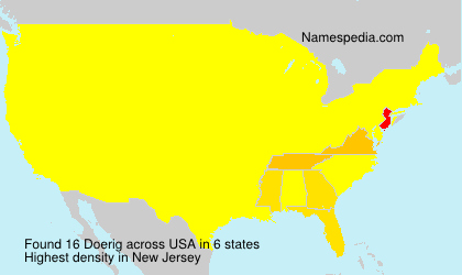 Surname Doerig in USA Surname Doerig in USA