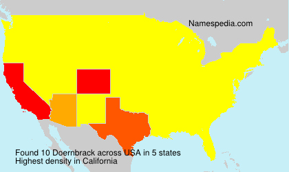 Surname Doernbrack in USA Surname Doernbrack in USA