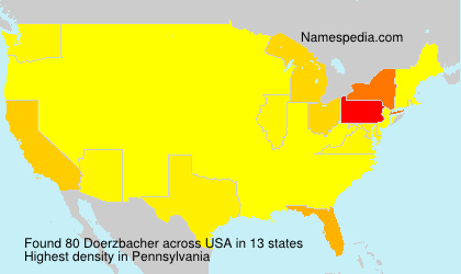 Surname Doerzbacher in USA Surname Doerzbacher in USA