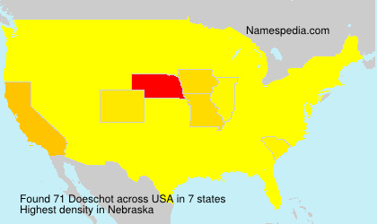 Surname Doeschot in USA Surname Doeschot in USA