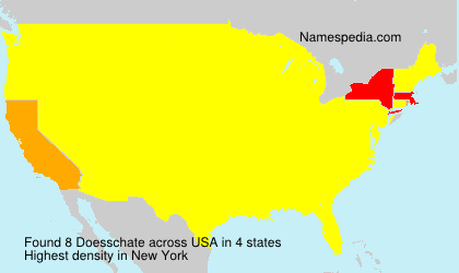 Surname Doesschate in USA Surname Doesschate in USA