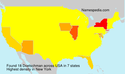 Surname Doetschman in USA Surname Doetschman in USA
