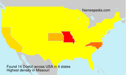 Surname Doetzl in USA Surname Doetzl in USA