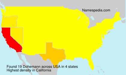 Surname Dohemann in USA Surname Dohemann in USA