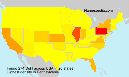 Surname Dohl in USA Surname Dohl in USA
